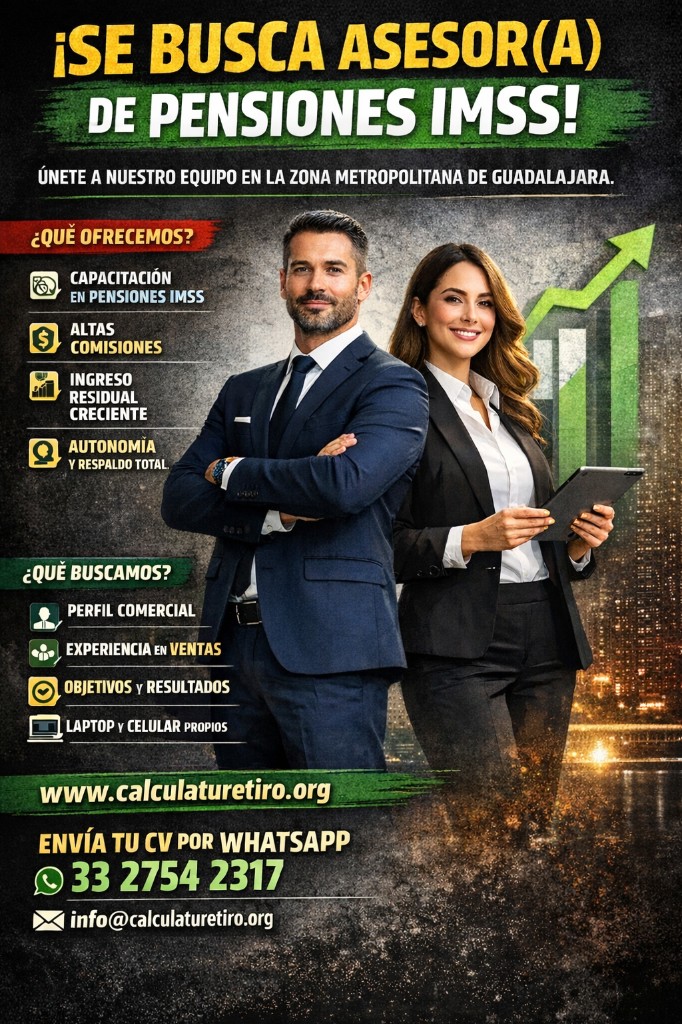 Convocatoria Asesor(a) de Pensión IMSS